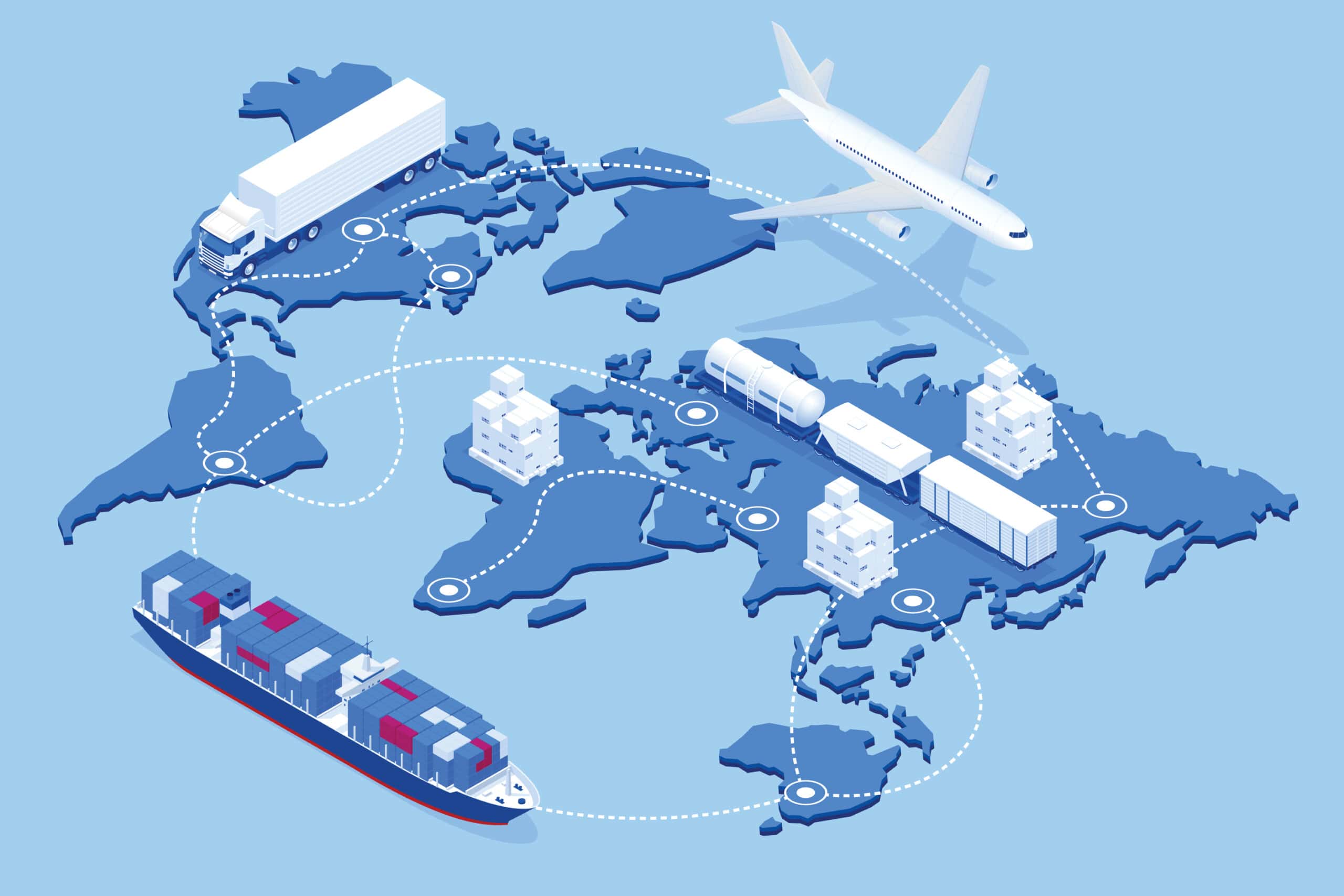 Globales Logistiknetzwerk
